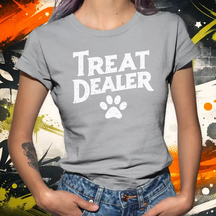 Treat Dealer fehér női póló