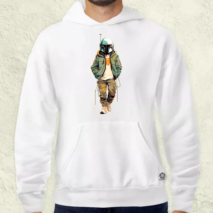 Anime Boba Fett fanart v1 férfi pulóver