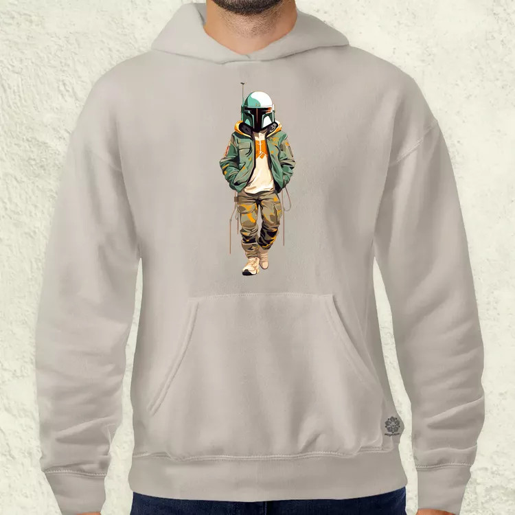 Anime Boba Fett fanart v1 férfi pulóver