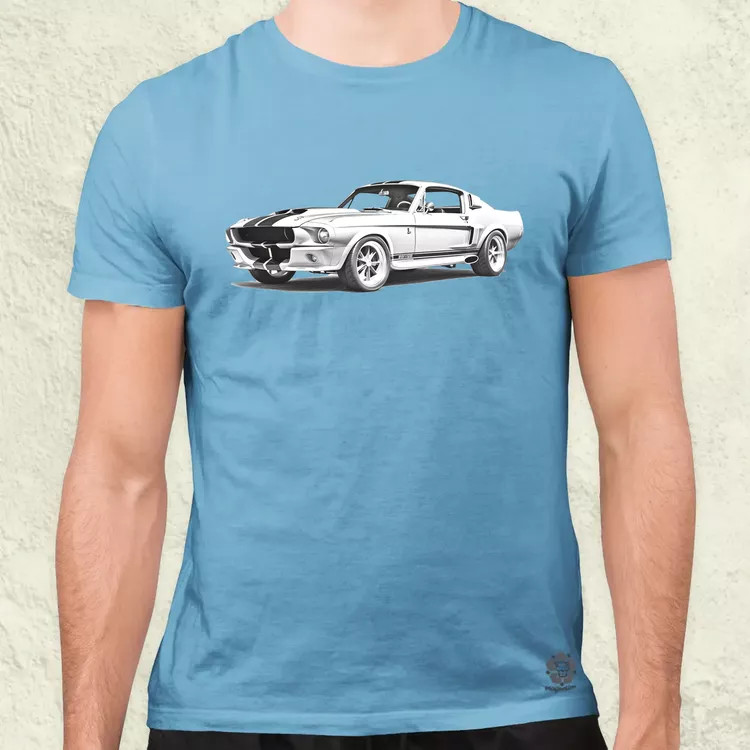 1967 Shelby Mustang GT500 v2 férfi póló