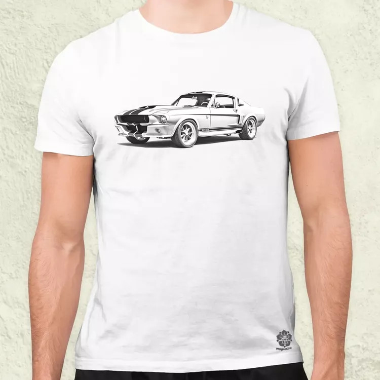 1967 Shelby Mustang GT500 v2 férfi póló