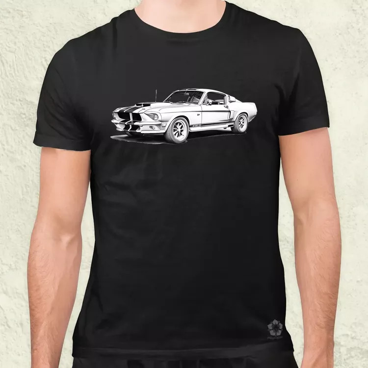 1967 Shelby Mustang GT500 v3 férfi póló