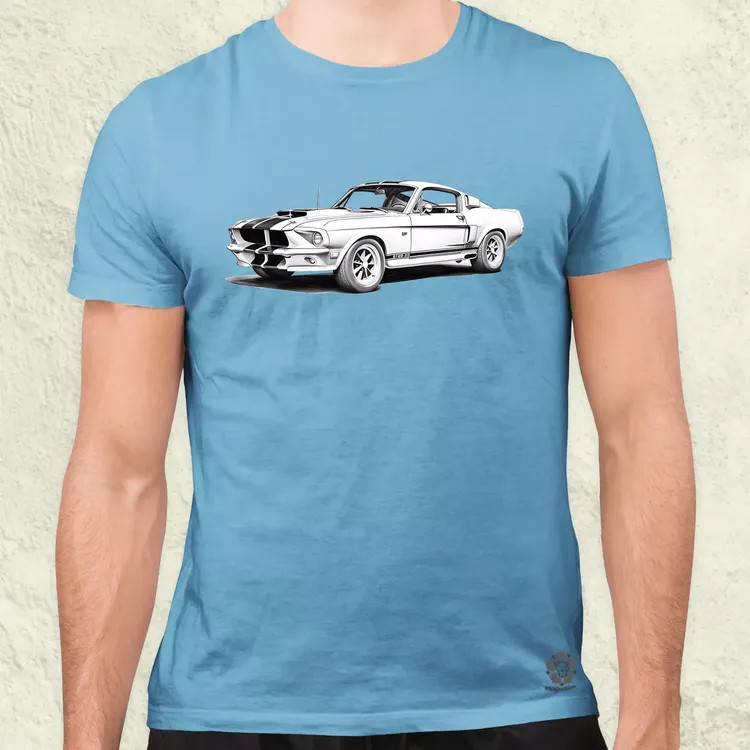 1967 Shelby Mustang GT500 v3 férfi póló