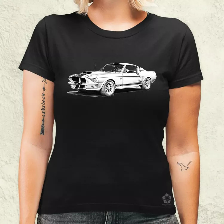 1967 Shelby Mustang GT500 v3 női póló