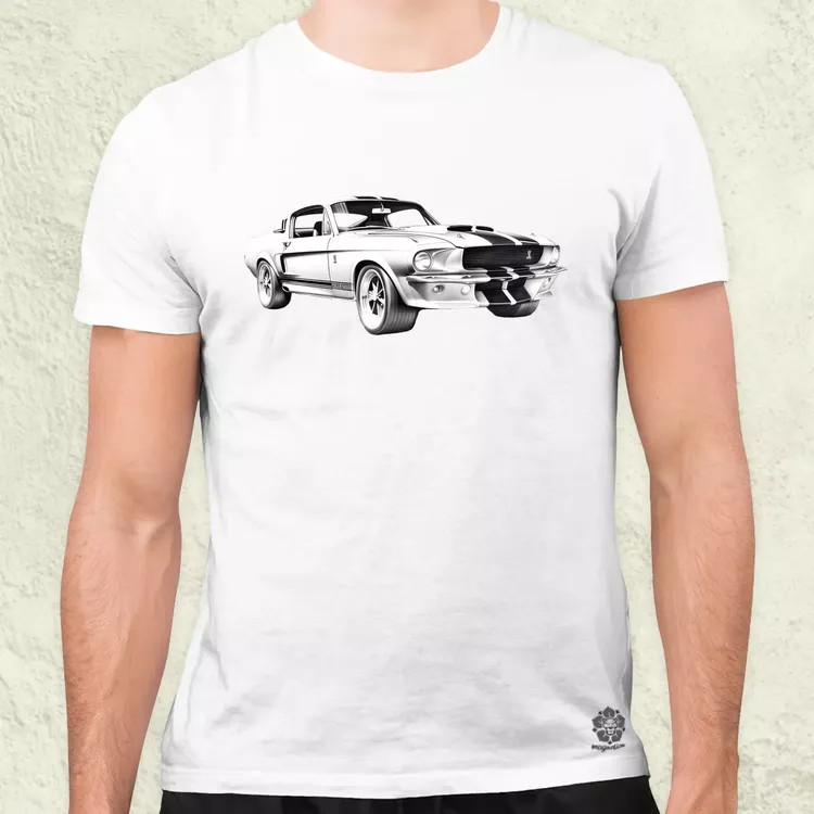 1967 Shelby Mustang GT500 v4 férfi póló
