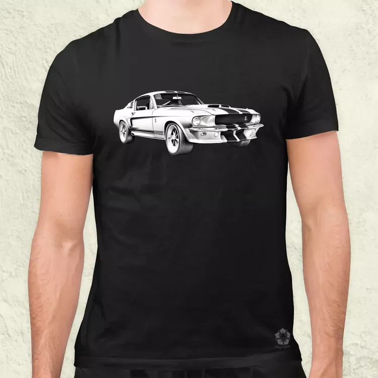 1967 Shelby Mustang GT500 v4 férfi póló