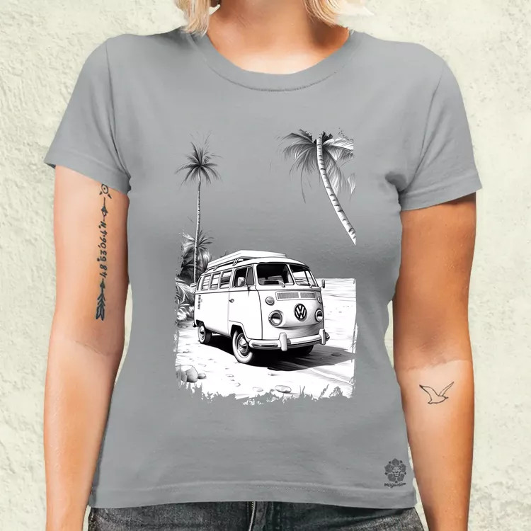 1970 VW Busz v1 női póló