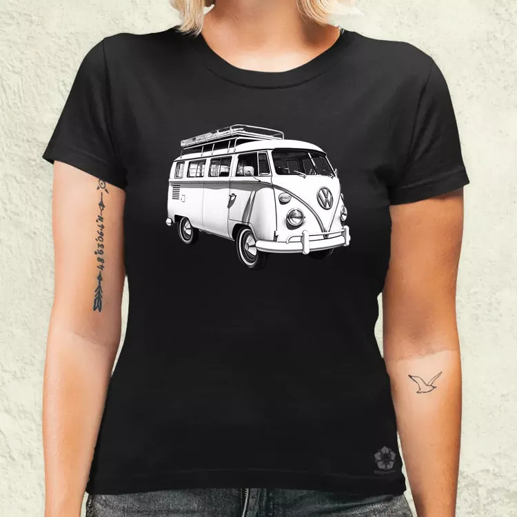 1970 VW Busz v2 női póló