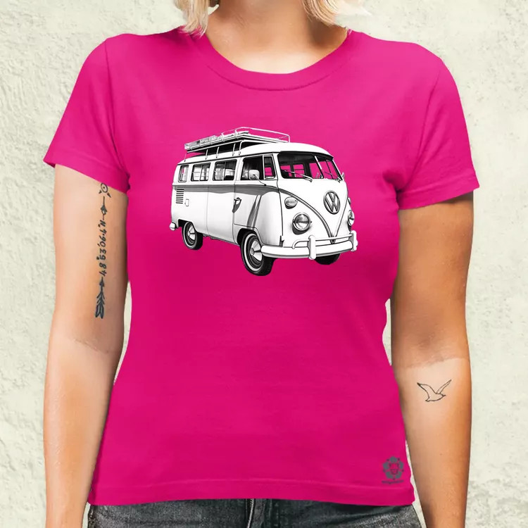 1970 VW Busz v2 női póló