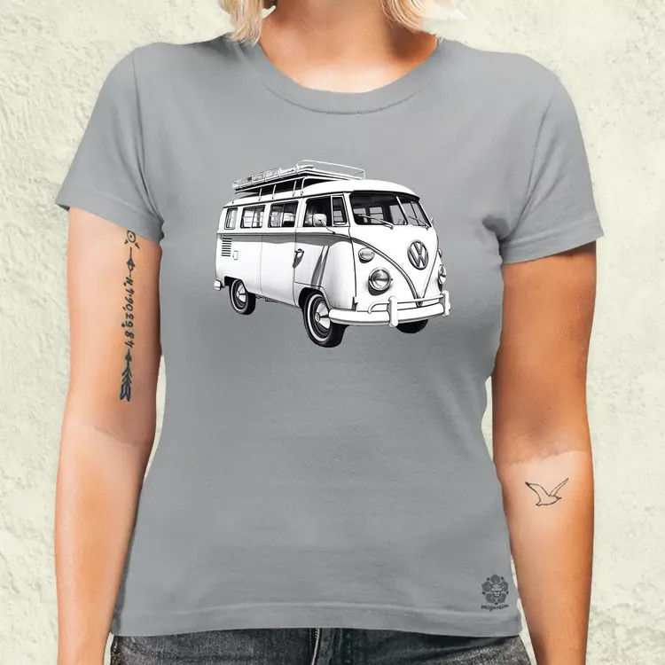 1970 VW Busz v2 női póló