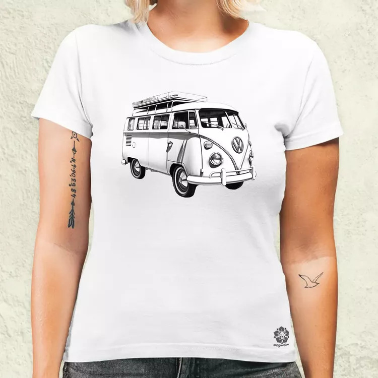 1970 VW Busz v2 női póló