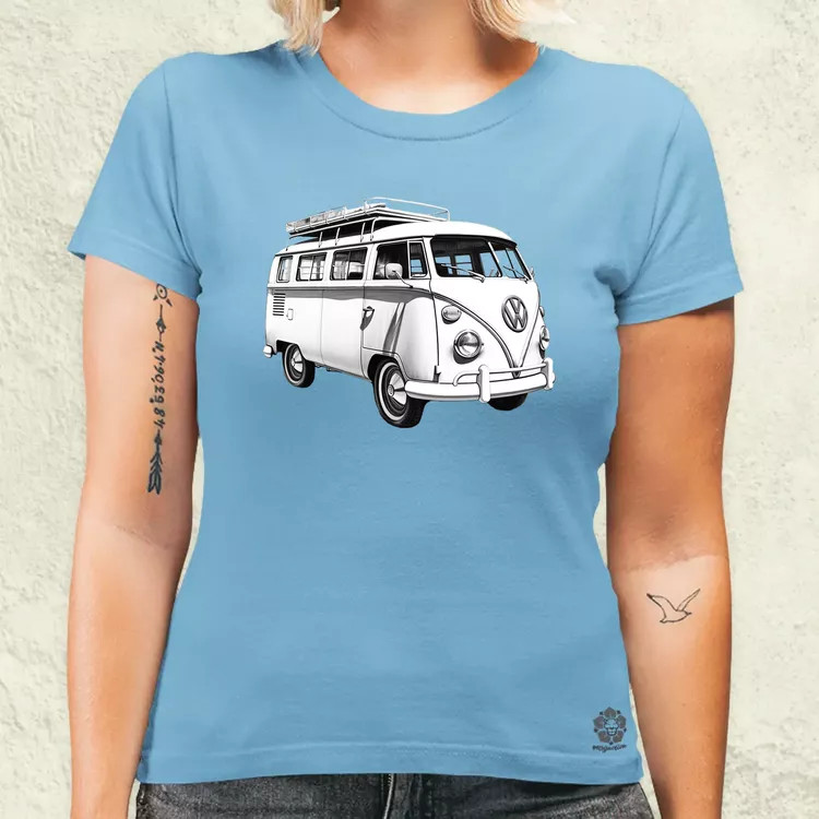 1970 VW Busz v2 női póló