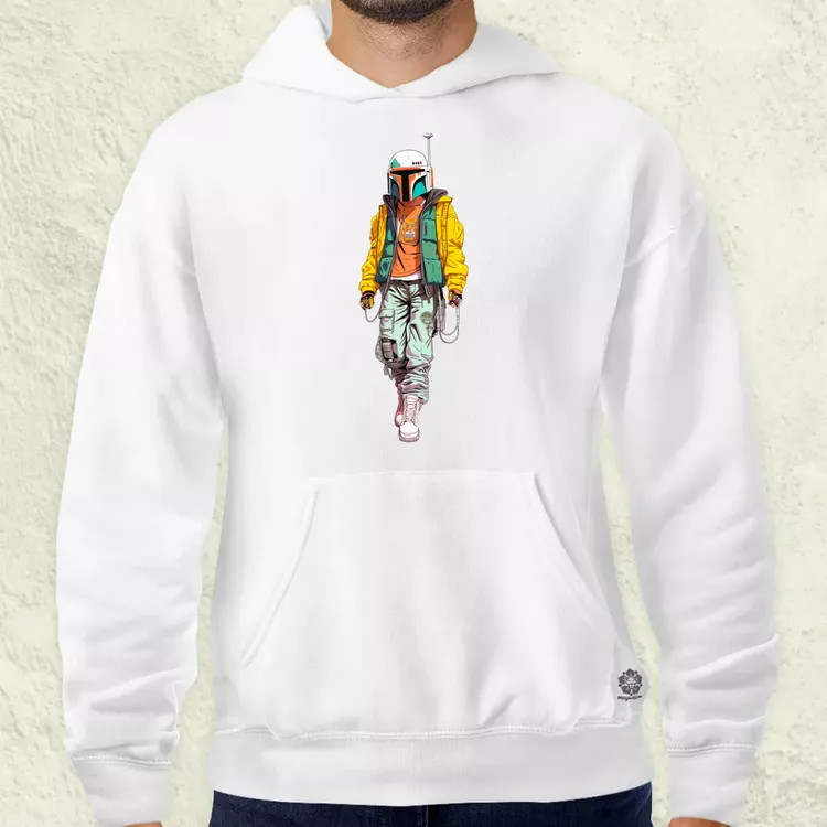 Anime Boba Fett fanart v2 férfi pulóver