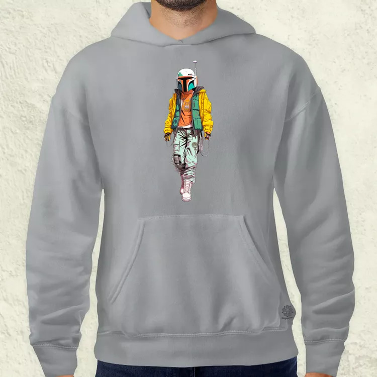 Anime Boba Fett fanart v2 férfi pulóver