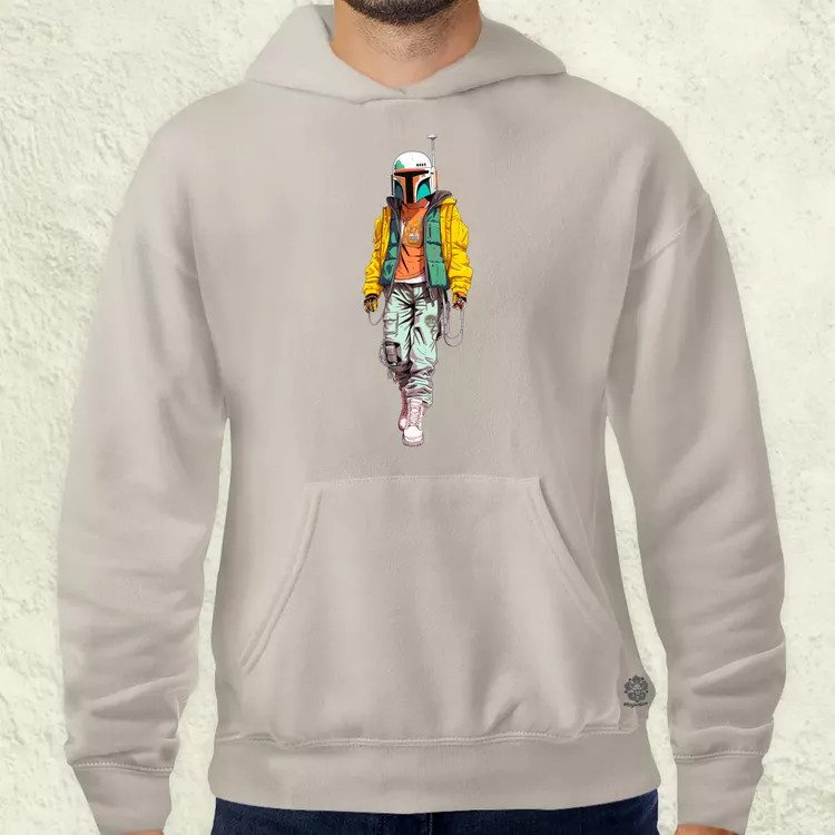 Anime Boba Fett fanart v2 férfi pulóver