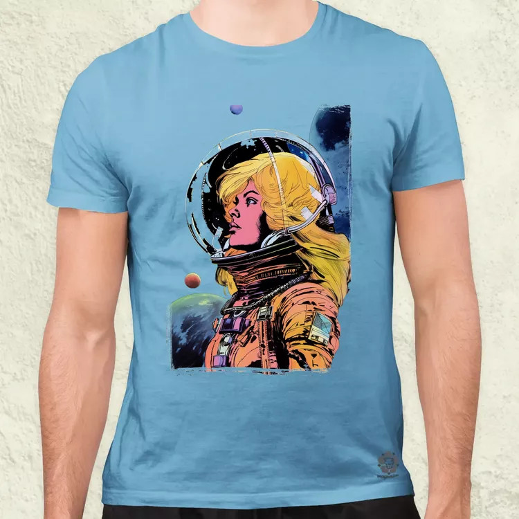 Barbarella fanart v4 férfi póló