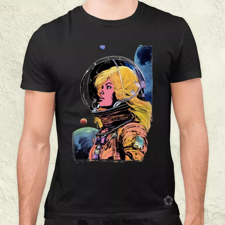 Barbarella fanart v4 férfi póló