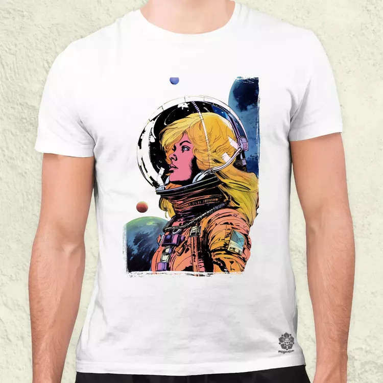 Barbarella fanart v4 férfi póló