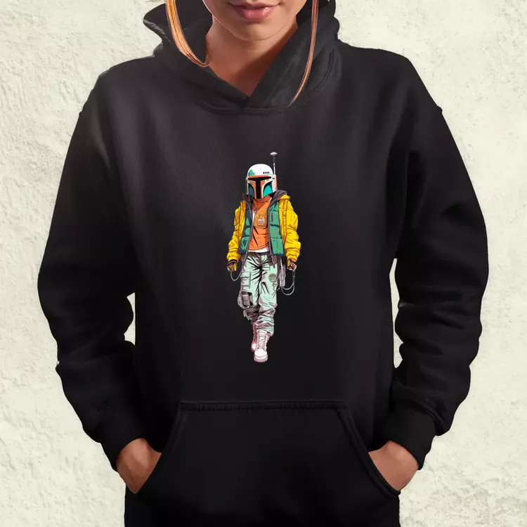 Anime Boba Fett fanart v2 női pulóver