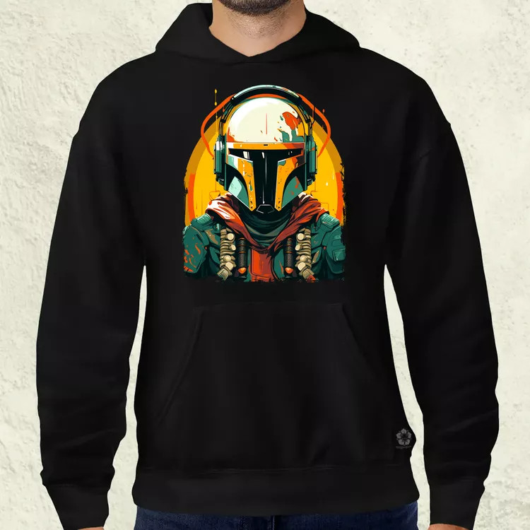 Anime Boba Fett fanart v3 férfi pulóver