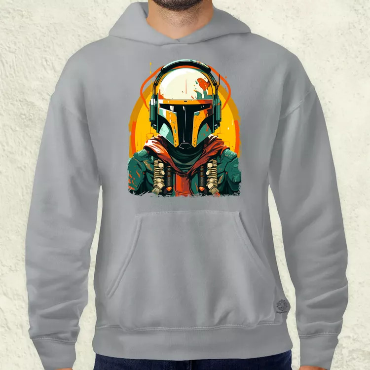 Anime Boba Fett fanart v3 férfi pulóver