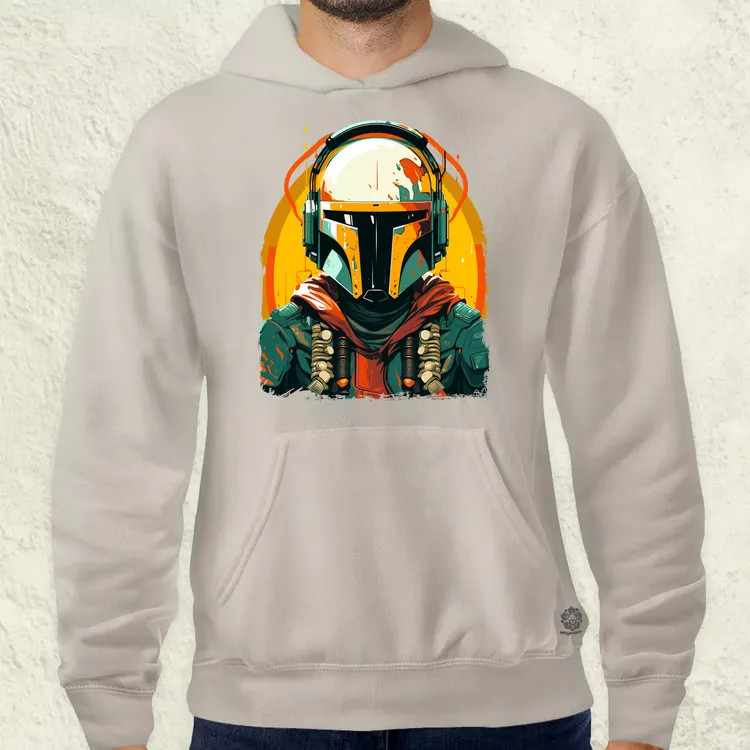 Anime Boba Fett fanart v3 férfi pulóver