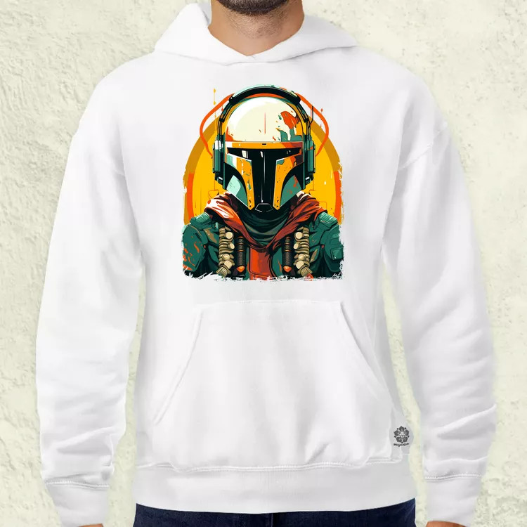 Anime Boba Fett fanart v3 férfi pulóver