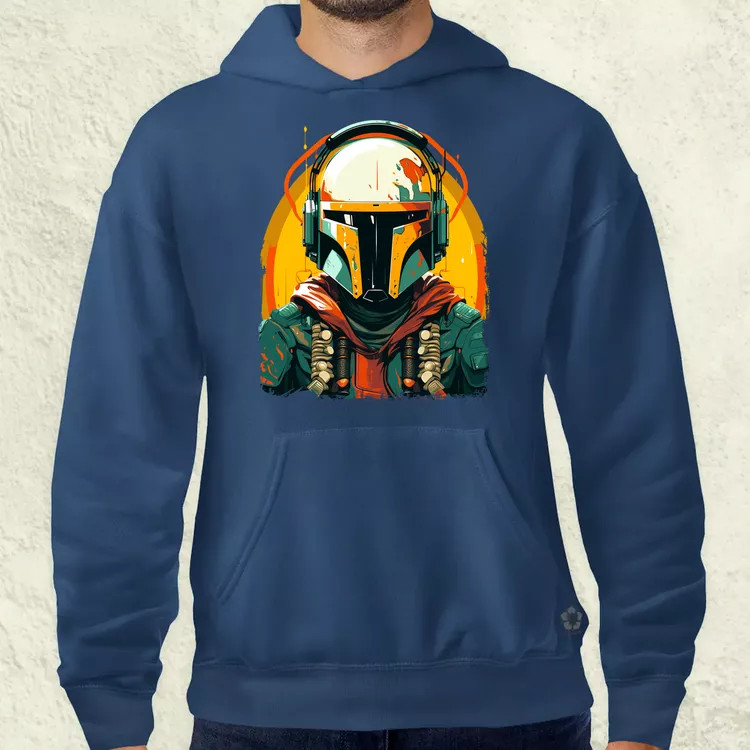Anime Boba Fett fanart v3 férfi pulóver