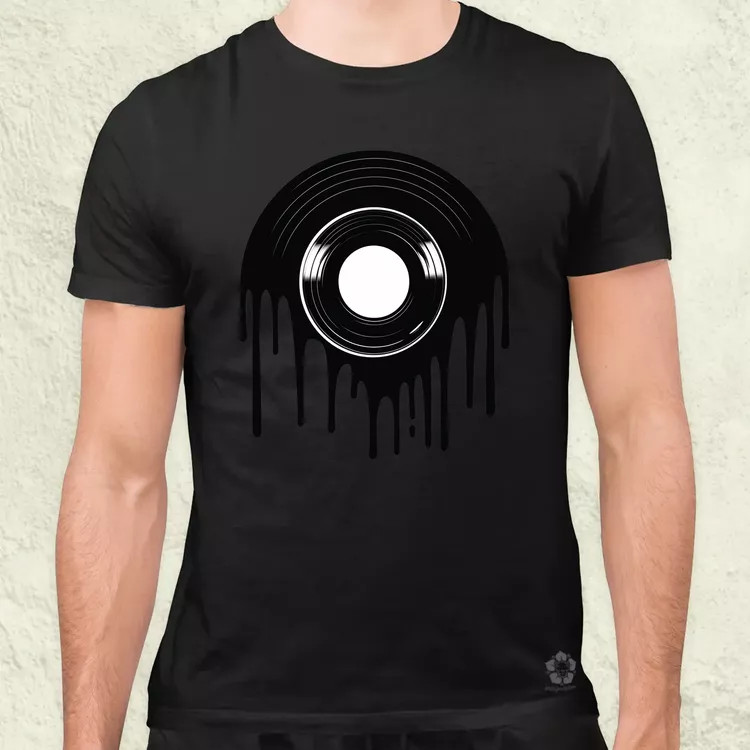 Csöpögő bakelit v5 férfi póló