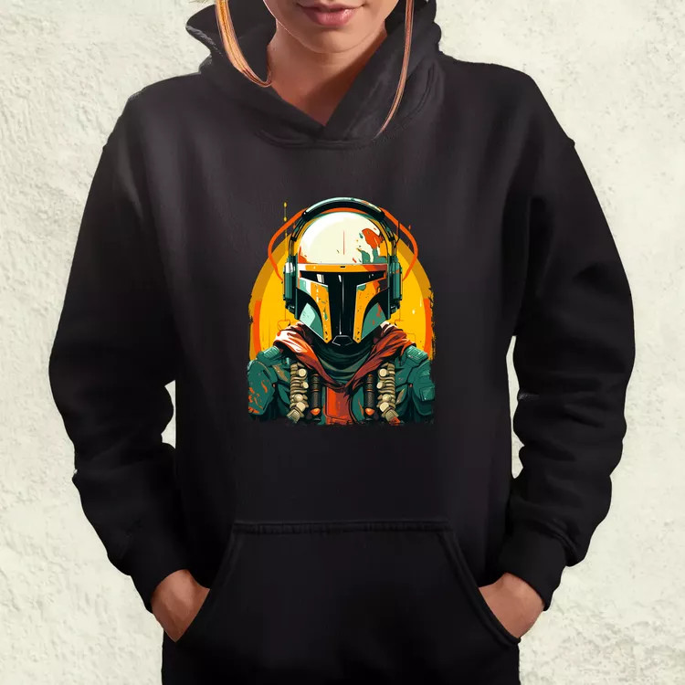 Anime Boba Fett fanart v3 női pulóver