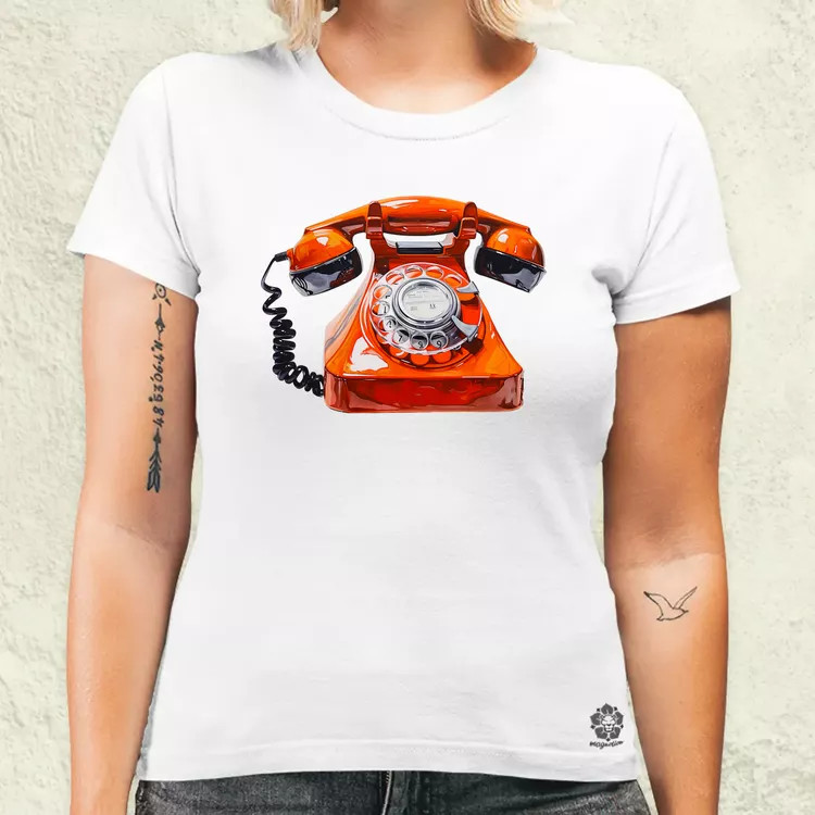 Festett telefon v1 női póló