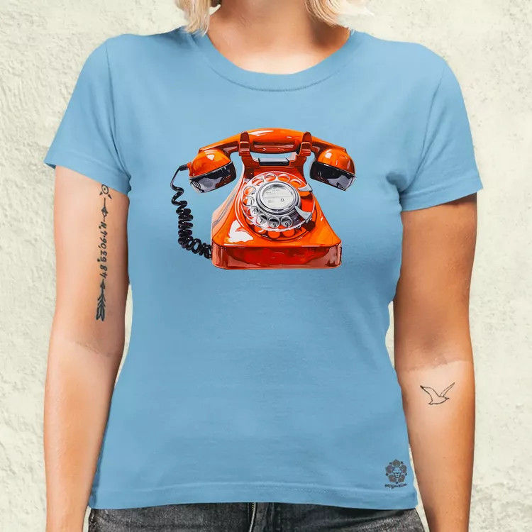 Festett telefon v1 női póló