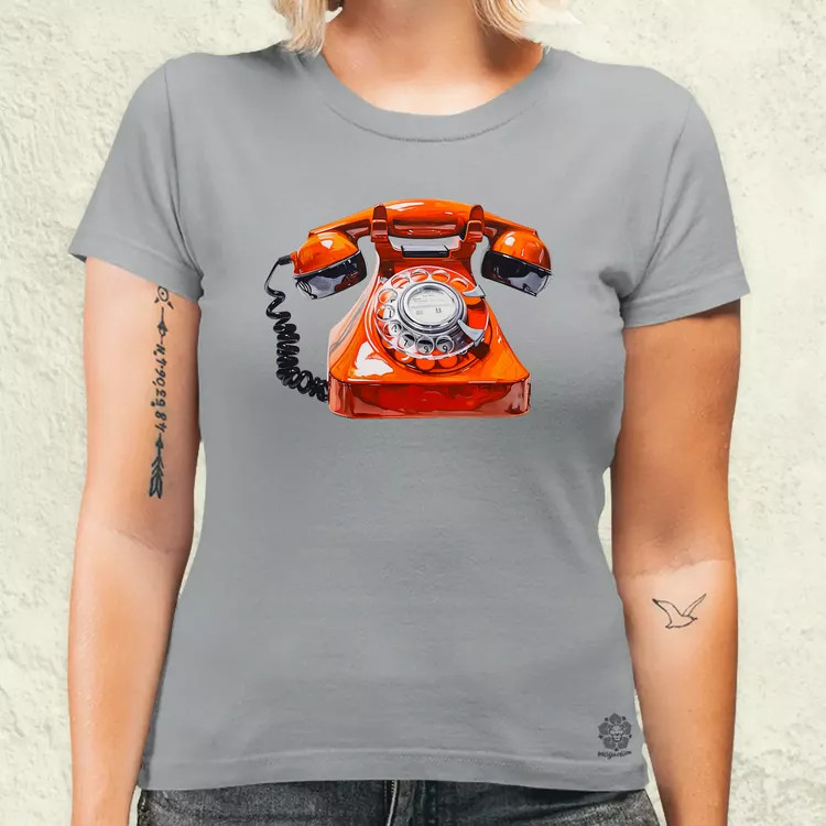 Festett telefon v1 női póló