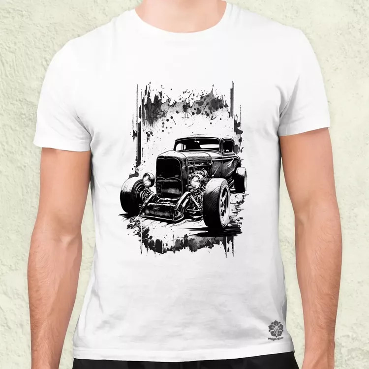 Hot rod v2 férfi póló