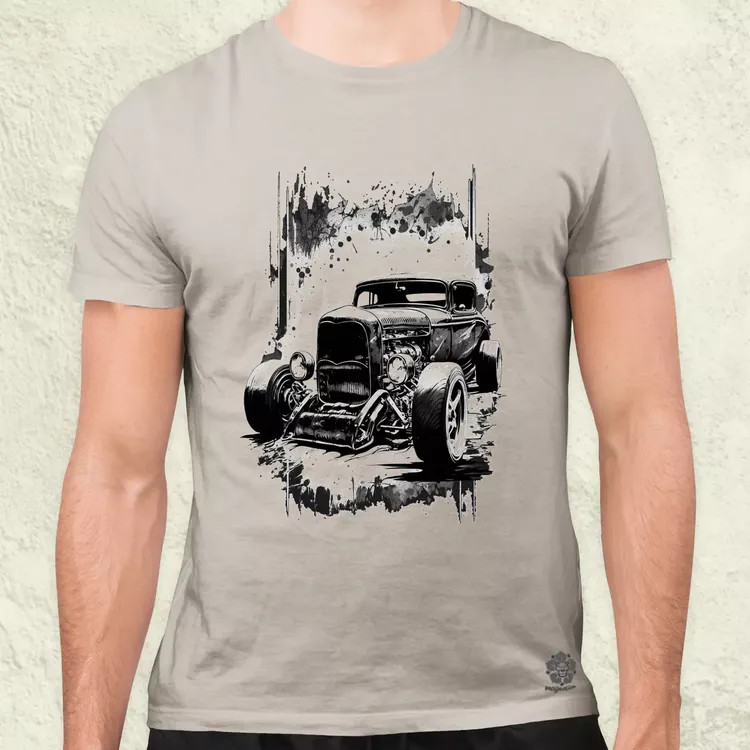 Hot rod v2 férfi póló