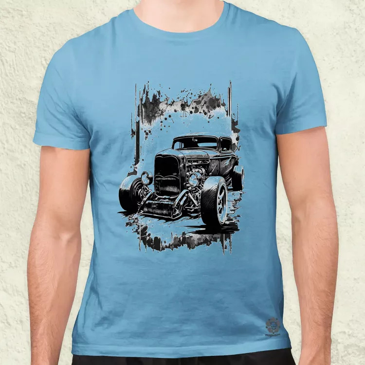 Hot rod v2 férfi póló