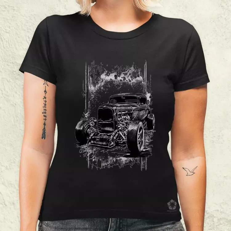 Hot rod v2 női póló