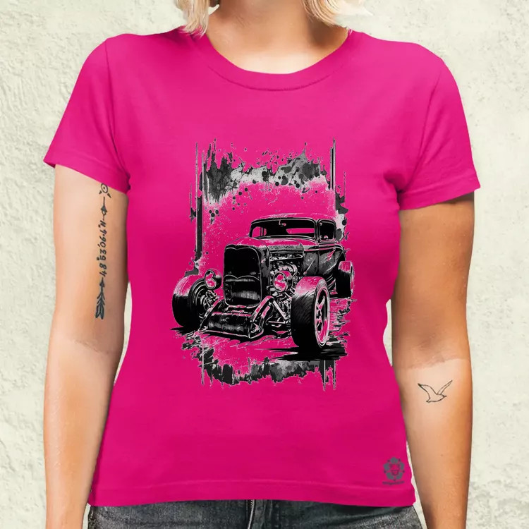 Hot rod v2 női póló