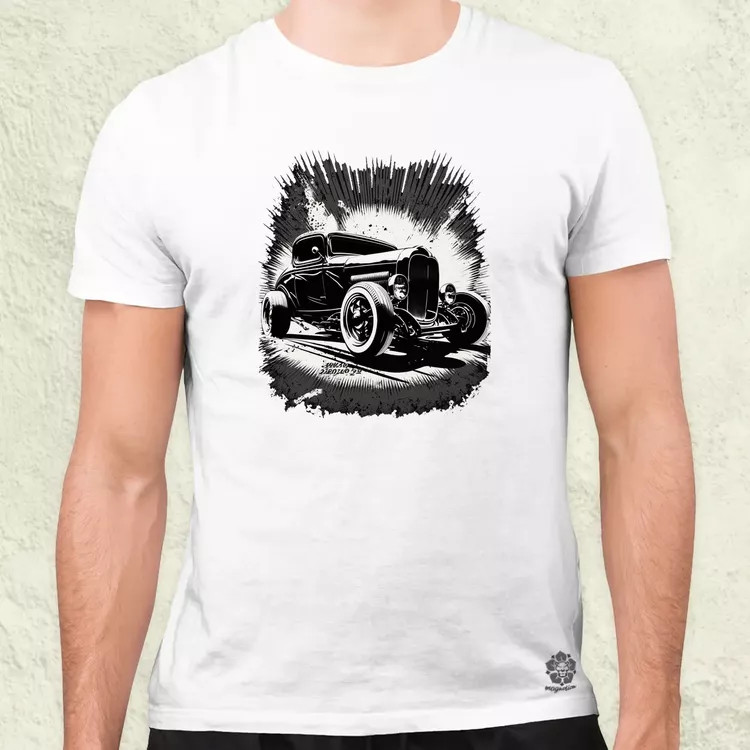 Hot rod v3 férfi póló