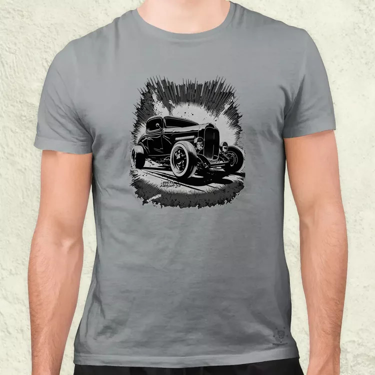 Hot rod v3 férfi póló