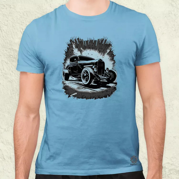Hot rod v3 férfi póló
