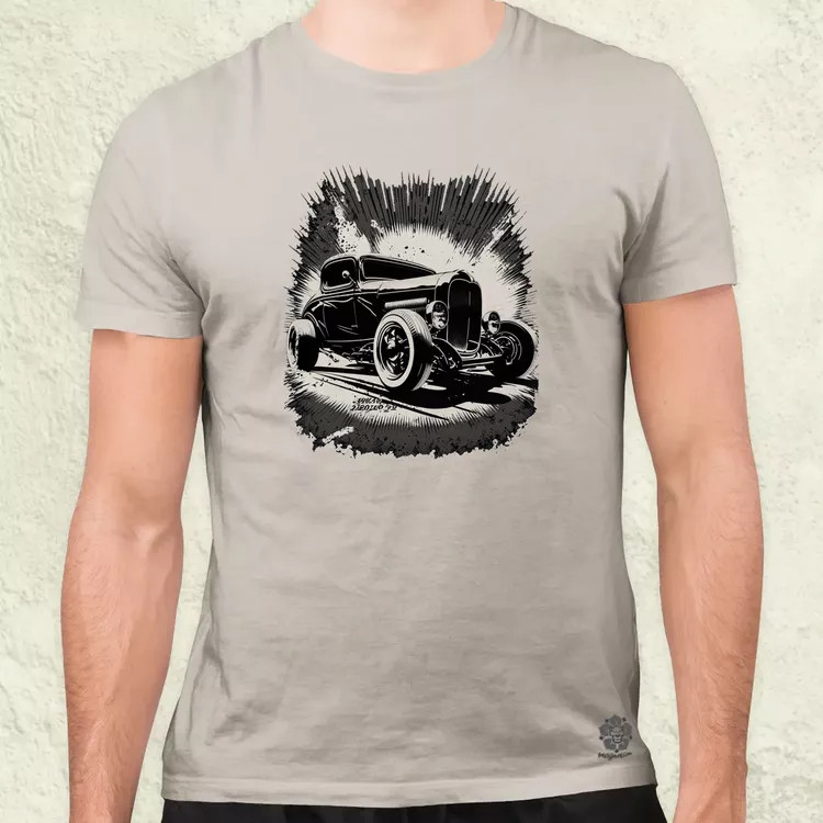 Hot rod v3 férfi póló