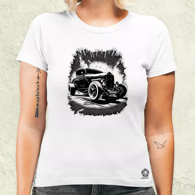 Hot rod v3 női póló