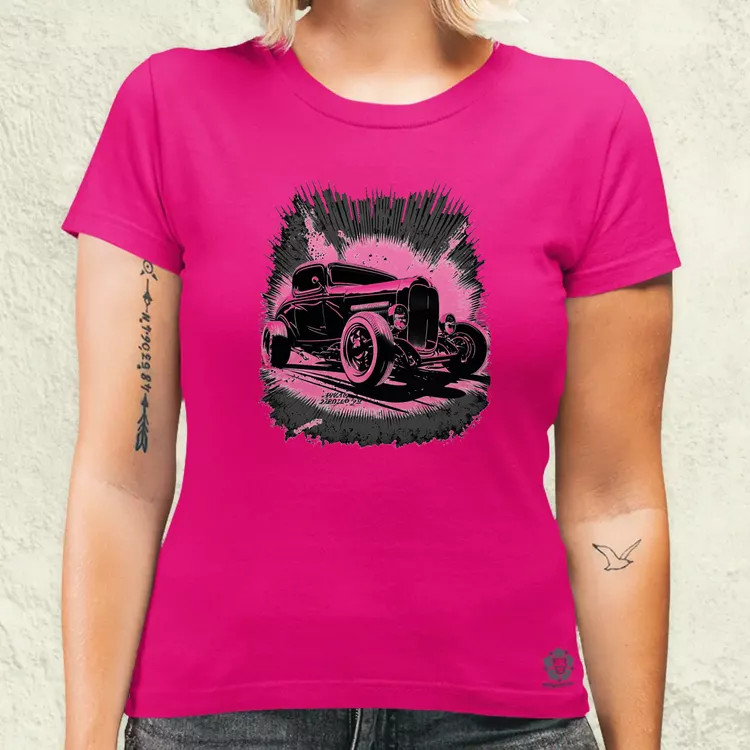 Hot rod v3 női póló