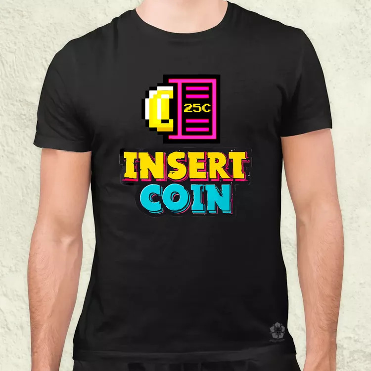 Insert Coin férfi póló