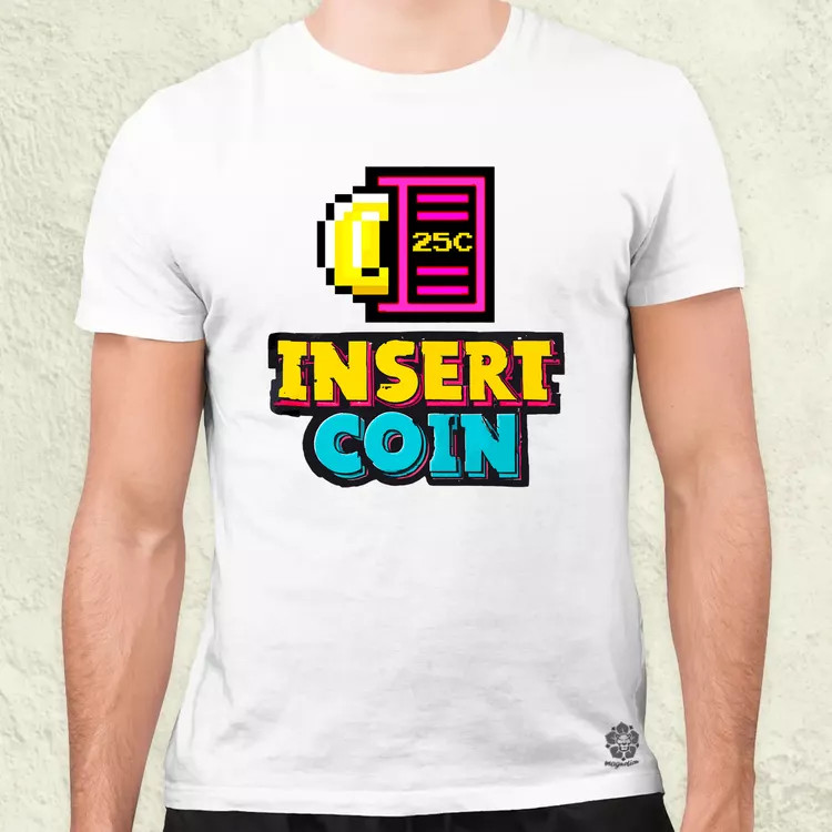 Insert Coin férfi póló