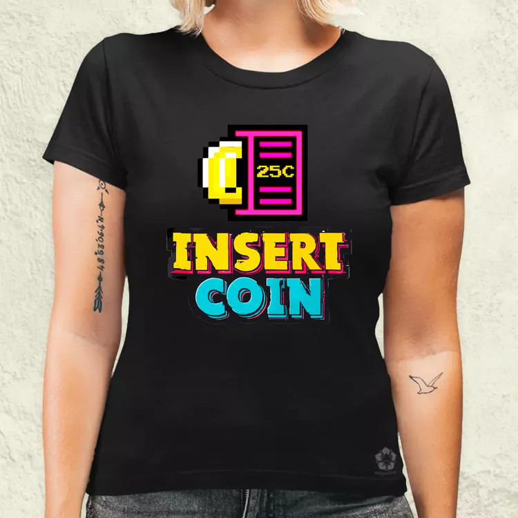 Insert Coin női póló