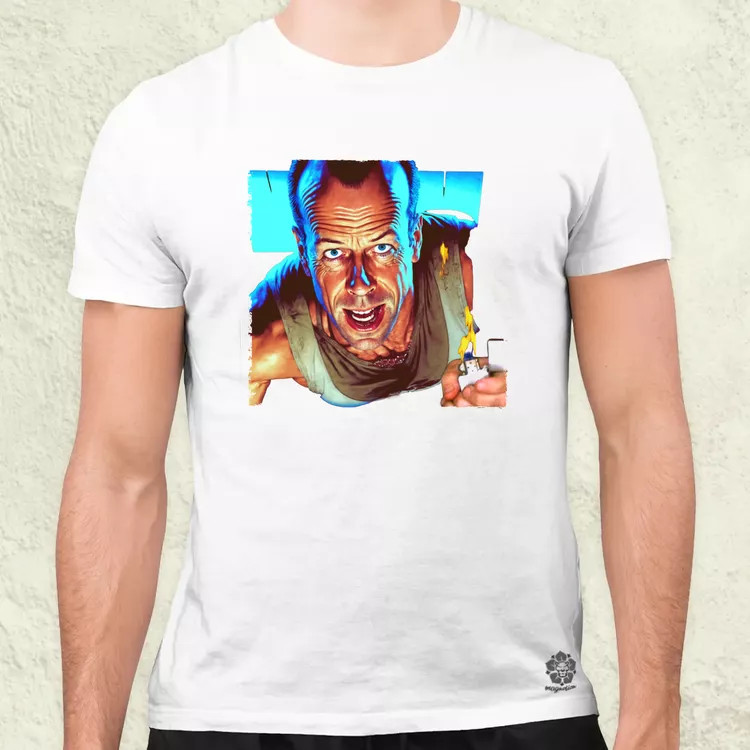 John McClane portré fanart v3 férfi póló