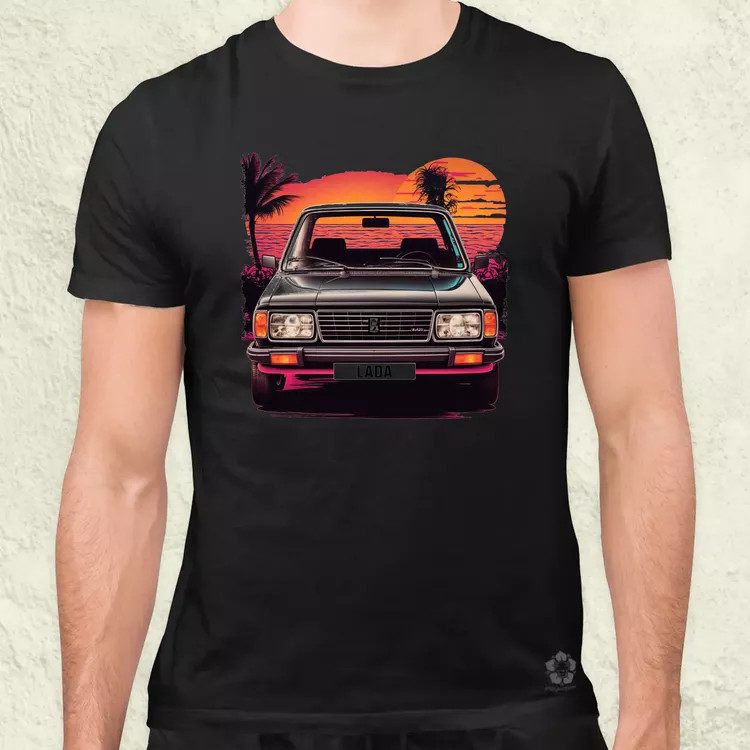 Lada v1 férfi póló