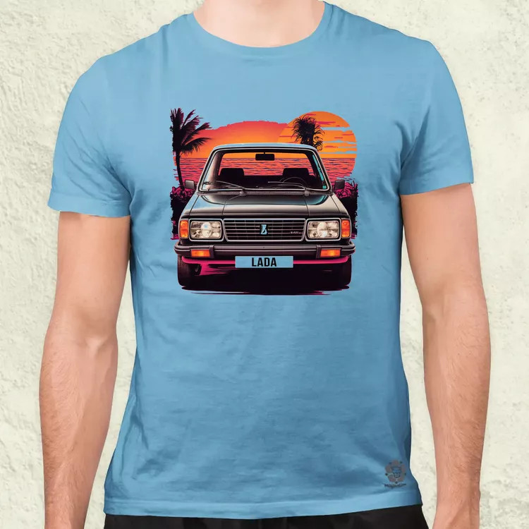 Lada v1 férfi póló